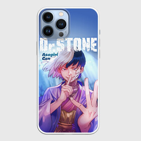 Чехол для iPhone 13 Pro Max с принтом Asagiri Gen ,  |  | Тематика изображения на принте: dr. stone | kohaku | senku | taiju | доктор стоун | исигами сэнку | кохаку | сэнку | тайдзю | цукаса