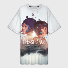 Платье-футболка 3D с принтом Life is strange Remaster ,  |  | firewalk | life is strange | life is strange 2 | life is strange 2 squad | remaster | remastered | squad | лайф из стрэндж | стрендж