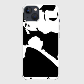 Чехол для iPhone 13 с принтом Острые козырьки ,  |  | peaky blinders | актер | надпись | сериал | томас шелби | чб