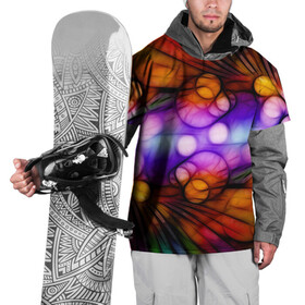 Накидка на куртку 3D с принтом Яркое преображение , 100% полиэстер |  | блики | преображение | свет | текстуры | узоры | цвета
