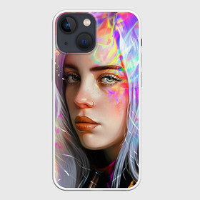 Чехол для iPhone 13 mini с принтом Billie Eilish ,  |  | billie eilish | знаменитость | краски | лицо | певица | рисунок