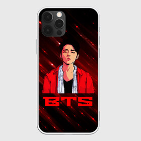 Чехол для iPhone 12 Pro Max с принтом BTS Red and black , Силикон |  | Тематика изображения на принте: bts | k pop | kpop | rm | аниме | бтс | ви | джей хоуп | джонгук | кпоп | сюга | чимин | чин | япония