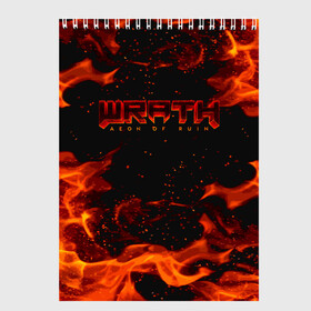 Скетчбук с принтом WRATH: Aeon of Ruin FIRE , 100% бумага
 | 48 листов, плотность листов — 100 г/м2, плотность картонной обложки — 250 г/м2. Листы скреплены сверху удобной пружинной спиралью | 90 е | aeon of ruin | quake | tegunvteg | wrath | wrath: aeon of ruin | игра | компьютерная игра | монстры | огонь | пламя | ретро | реьро шутер | шутер