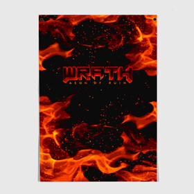 Постер с принтом WRATH: Aeon of Ruin FIRE , 100% бумага
 | бумага, плотность 150 мг. Матовая, но за счет высокого коэффициента гладкости имеет небольшой блеск и дает на свету блики, но в отличии от глянцевой бумаги не покрыта лаком | 90 е | aeon of ruin | quake | tegunvteg | wrath | wrath: aeon of ruin | игра | компьютерная игра | монстры | огонь | пламя | ретро | реьро шутер | шутер