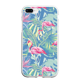 Чехол для iPhone 7Plus/8 Plus матовый с принтом фламинго , Силикон | Область печати: задняя сторона чехла, без боковых панелей | flamingo | птицы | розовый | фламинго