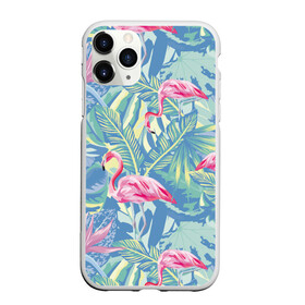 Чехол для iPhone 11 Pro матовый с принтом фламинго , Силикон |  | flamingo | птицы | розовый | фламинго