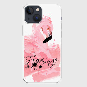 Чехол для iPhone 13 mini с принтом flamingo ,  |  | flamingo | птицы | розовый | фламинго