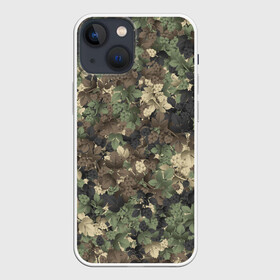 Чехол для iPhone 13 mini с принтом Хмельной камуфляж ,  |  | octoberfest | листья | октоберфест | хаки | хмель