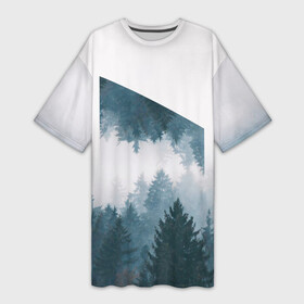 Платье-футболка 3D с принтом Высокие горы ,  |  | воздух | горы | женская | молодеж | мужская | отдых | пейзаж | природа | свобода