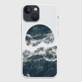 Чехол для iPhone 13 mini с принтом Вершина Горы ,  |  | воздух | горы | женская | молодеж | мужская | отдых | пейзаж | природа | свобода