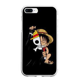 Чехол для iPhone 7Plus/8 Plus матовый с принтом ONE PIECE ЛУФФИ  ЧЕРЕП СИМВОЛ , Силикон | Область печати: задняя сторона чехла, без боковых панелей | Тематика изображения на принте: anime | luffi | lufi | manga | one piece | samurai | wano ван пис | zoho | большой куш | ван пис | вон пис | зохо | корабль | луфи | луффи | манга | манки д. луффи | пират | самурай | уон пис