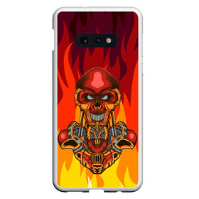 Чехол для Samsung S10E с принтом Меха скелет Steampunk Fire (Z) , Силикон | Область печати: задняя сторона чехла, без боковых панелей | steam punk | steamfest | steampunk | бойлерпанк | дизельпанк | клокпанк | маннерпанк | механика | научная фантастика | паро панк | паровой панк | паропанк | стим панк | стимпанк | стимпанк стиль | стимфест