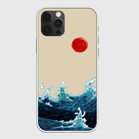 Чехол для iPhone 12 Pro Max с принтом Японский Стиль Волны и Солнце , Силикон |  | Тематика изображения на принте: japan | style | sun | water | waves | аниме | вода | волны | иероглифы | культура | море | солнце | стиль | текстура | япония