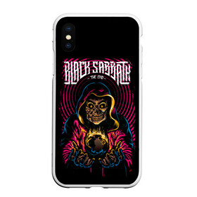 Чехол для iPhone XS Max матовый с принтом BLACK SABBATH , Силикон | Область печати: задняя сторона чехла, без боковых панелей | black | grange | hardcore | metal | music | osbourne | ozzy | punk | retro | rock | sabbath | trash | метал | музыка | озборн | оззи | ретро | рок.блэк | сэббэт