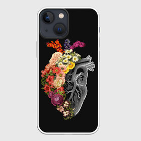 Чехол для iPhone 13 mini с принтом Natural Heart. Dual ,  |  | 8 | flower | flowers | garden | heart | natural | symbiote | день | женский | марта | международный | природа | растения | сердце | симбиот | цветы