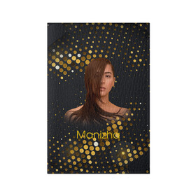 Обложка для паспорта матовая кожа с принтом Manizha Gold Black , натуральная матовая кожа | размер 19,3 х 13,7 см; прозрачные пластиковые крепления | manizha | далеровна | душанбе | евровидение | евровидение 2021 | манижа | певица | таджикистан | хамраева