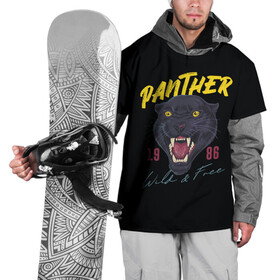 Накидка на куртку 3D с принтом Пантера 1986 , 100% полиэстер |  | 1986 | panther | джунгли | дикая | кошка | пантера