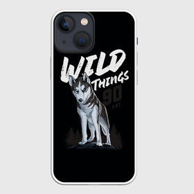 Чехол для iPhone 13 mini с принтом Wild Things ,  |  | wolf | волк | лес | пес | север | собака | хаски