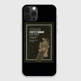 Чехол для iPhone 12 Pro с принтом Тигр на серфинге , силикон | область печати: задняя сторона чехла, без боковых панелей | большая кошка | джунгли | отдых | полосатый | серфинг | тигр | тигрица | хищник