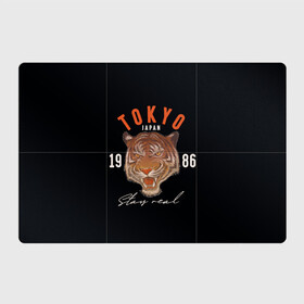 Магнитный плакат 3Х2 с принтом Tokyo Tiger Japan , Полимерный материал с магнитным слоем | 6 деталей размером 9*9 см | Тематика изображения на принте: japan | tokyo | большая кошка | полосатый | тигр | тигрица | токио | хищник