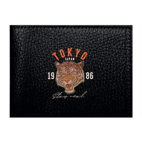 Обложка для студенческого билета с принтом Tokyo Tiger Japan , натуральная кожа | Размер: 11*8 см; Печать на всей внешней стороне | Тематика изображения на принте: japan | tokyo | большая кошка | полосатый | тигр | тигрица | токио | хищник