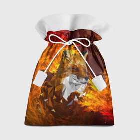 Подарочный 3D мешок с принтом Огненный Лис , 100% полиэстер | Размер: 29*39 см | animal | fire | fox | texture | битва огней | животные | лис | лиса | огонь | пламя | стихия | текстура