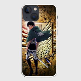 Чехол для iPhone 13 mini с принтом Грозный солдат Эрен ,  |  | аниме | атака титанов. | развед отряд | титан | эрен йегер