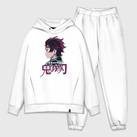 Мужской костюм хлопок OVERSIZE с принтом Tanjiro Kimetsu no Yaiba ,  |  | demon slayer | kamado | kimetsu no yaiba | nezuko | tanjiro | аниме | гию томиока | зеницу агацума | иноске хашибира | камадо | клинок | корзинная девочка | манга | музан кибуцуджи | незуко | рассекающий демонов | танджиро