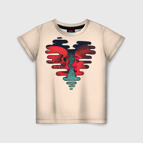 Детская футболка 3D с принтом ВМЕСТЕ НАВСЕГДА , 100% гипоаллергенный полиэфир | прямой крой, круглый вырез горловины, длина до линии бедер, чуть спущенное плечо, ткань немного тянется | вдохновение | вечнаялюбовь | кости | любовь | мертвец | мечта | романтика