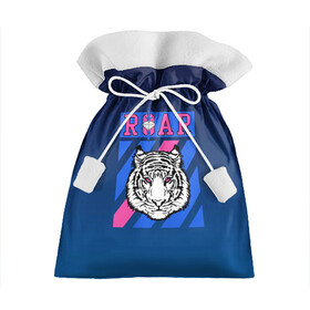 Подарочный 3D мешок с принтом Roar Tiger , 100% полиэстер | Размер: 29*39 см | Тематика изображения на принте: roar | большая кошка | полосатый | тигр | тигрица | хищник
