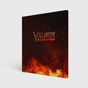 Холст квадратный с принтом Valheim огненный лого , 100% ПВХ |  | fantasy | mmo | valheim | valve | валхейм | вальхейм | викинги | выживалка | игра | королевская битва | ммо | ролевая игра | фэнтази