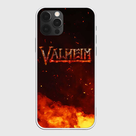 Чехол для iPhone 12 Pro с принтом Valheim огненный лого , силикон | область печати: задняя сторона чехла, без боковых панелей | Тематика изображения на принте: fantasy | mmo | valheim | valve | валхейм | вальхейм | викинги | выживалка | игра | королевская битва | ммо | ролевая игра | фэнтази