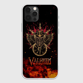 Чехол для iPhone 12 Pro с принтом Valheim символ черепа , силикон | область печати: задняя сторона чехла, без боковых панелей | Тематика изображения на принте: fantasy | mmo | valheim | valve | валхейм | вальхейм | викинги | выживалка | игра | королевская битва | ммо | ролевая игра | фэнтази