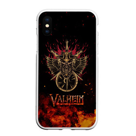 Чехол для iPhone XS Max матовый с принтом Valheim символ черепа , Силикон | Область печати: задняя сторона чехла, без боковых панелей | Тематика изображения на принте: fantasy | mmo | valheim | valve | валхейм | вальхейм | викинги | выживалка | игра | королевская битва | ммо | ролевая игра | фэнтази