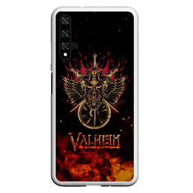 Чехол для Honor 20 с принтом Valheim символ черепа , Силикон | Область печати: задняя сторона чехла, без боковых панелей | Тематика изображения на принте: fantasy | mmo | valheim | valve | валхейм | вальхейм | викинги | выживалка | игра | королевская битва | ммо | ролевая игра | фэнтази