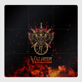 Магнитный плакат 3Х3 с принтом Valheim символ черепа , Полимерный материал с магнитным слоем | 9 деталей размером 9*9 см | fantasy | mmo | valheim | valve | валхейм | вальхейм | викинги | выживалка | игра | королевская битва | ммо | ролевая игра | фэнтази