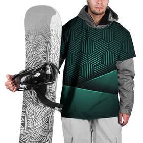 Накидка на куртку 3D с принтом Luxury Green , 100% полиэстер |  | green | luxury | versace | vip | абстракция | версаче | вип | паттерн | роскошь | текстуры