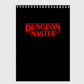 Скетчбук с принтом Stranger Dungeon Master , 100% бумага
 | 48 листов, плотность листов — 100 г/м2, плотность картонной обложки — 250 г/м2. Листы скреплены сверху удобной пружинной спиралью | Тематика изображения на принте: aniki | billy | boss | boy | bucks | dark | deep | door | dungeon | fantasy | gachi | gachimuchi | gym | hundred | master | muchi | next | stranger | the | things | three | van | wee | билли | ван | гачи | гачимучи | дела | мучи |