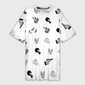 Платье-футболка 3D с принтом Кровосток | Паттерн (Z) ,  |  | 43 градуса | dr. фельдман | music | rap | кровосток | кровосток паттерн | музыка | обвальщик | реп | репер | рэп | студень | шило