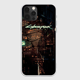 Чехол для iPhone 12 Pro Max с принтом Киберпанк - Город в паутинке , Силикон |  | cyberpunk 2077 | видеоигры | киберпанк | лого | научная фантастика | прогресс | технологии | фантастика