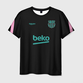 Мужская футболка 3D с принтом FC Barcelona | Training shirt (2021/22) , 100% полиэфир | прямой крой, круглый вырез горловины, длина до линии бедер | 0x000000123 | barca | barcelona | elclasico | la liga | messi | pre match | барса | барселона | классико | месси