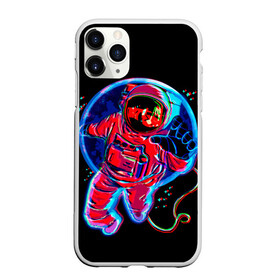 Чехол для iPhone 11 Pro Max матовый с принтом Глитч Космонавт , Силикон |  | alien | earth | galaxy | glitch | hello | mars | moon | nasa | satellite | space | star | абстракция | вселенная | глитч | звезда | земля | космонавт | космос | луна | марс | наса | нло | паттерн | планета | привет | спорт | спутник | текс