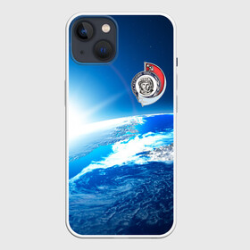 Чехол для iPhone 13 с принтом Юрий Гагарин Планета Земля ,  |  | gagarin | гагарин | день космонавтики | космонавтика | космос | с гагариным | хорошего качества | юрий