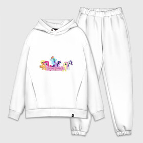 Мужской костюм хлопок OVERSIZE с принтом My Little Pony Happy Birthday ,  |  | applejack | friendship | mylittlepony | rainbow dash | twilight sparkle | waifu | вайфу | дружба это магия | друзья | кони | моя маленькая пони | мультфильм | пони | радуга | ренбоу деш | эплджек