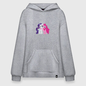 Худи SuperOversize хлопок с принтом My Little Pony Pinkie Pie And  , 70% хлопок, 30% полиэстер, мягкий начес внутри | карман-кенгуру, эластичная резинка на манжетах и по нижней кромке, двухслойный капюшон
 | applejack | friendship | mylittlepony | rainbow dash | twilight sparkle | waifu | вайфу | дружба это магия | друзья | кони | моя маленькая пони | мультфильм | пони | радуга | ренбоу деш | эплджек