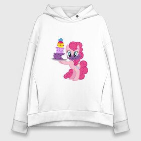 Женское худи Oversize хлопок с принтом My Little Pony Pinkie Pie , френч-терри — 70% хлопок, 30% полиэстер. Мягкий теплый начес внутри —100% хлопок | боковые карманы, эластичные манжеты и нижняя кромка, капюшон на магнитной кнопке | applejack | friendship | mylittlepony | rainbow dash | twilight sparkle | waifu | вайфу | дружба это магия | друзья | кони | моя маленькая пони | мультфильм | пони | радуга | ренбоу деш | эплджек