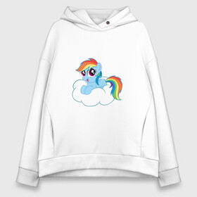 Женское худи Oversize хлопок с принтом My Little Pony Rainbow Dash , френч-терри — 70% хлопок, 30% полиэстер. Мягкий теплый начес внутри —100% хлопок | боковые карманы, эластичные манжеты и нижняя кромка, капюшон на магнитной кнопке | applejack | friendship | mylittlepony | rainbow dash | twilight sparkle | waifu | вайфу | дружба это магия | друзья | кони | моя маленькая пони | мультфильм | пони | радуга | ренбоу деш | эплджек