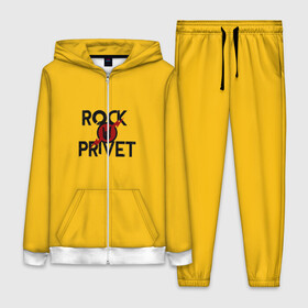 Женский костюм 3D с принтом Rock privet ,  |  | rock privet | группа | коза | музыка | рок | рок привет | рокер | русский рок