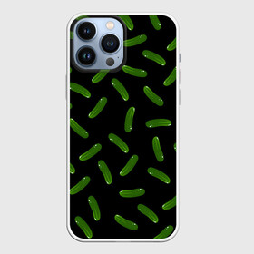 Чехол для iPhone 13 Pro Max с принтом Огуречный паттерн ,  |  | cucumber | food | еда | овощ | огурцы | паттерн | узор
