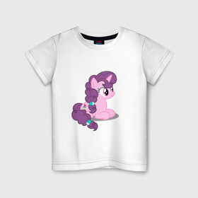 Детская футболка хлопок с принтом Pony Pink Mammal Purple - Litt , 100% хлопок | круглый вырез горловины, полуприлегающий силуэт, длина до линии бедер | Тематика изображения на принте: applejack | friendship | mylittlepony | rainbow dash | twilight sparkle | waifu | вайфу | дружба это магия | друзья | кони | моя маленькая пони | мультфильм | пони | радуга | ренбоу деш | эплджек